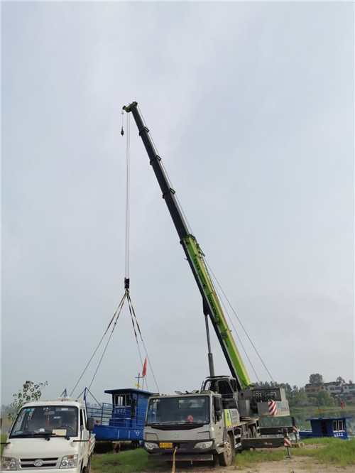 红寺堡区桥梁建设吊装案例